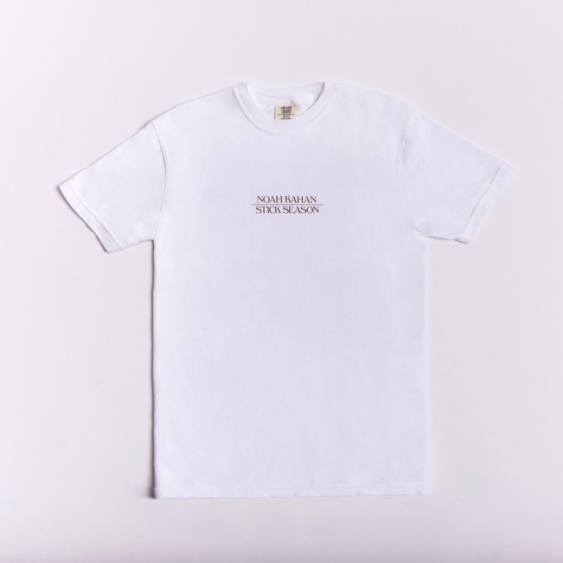 Stick Season White Tee Front