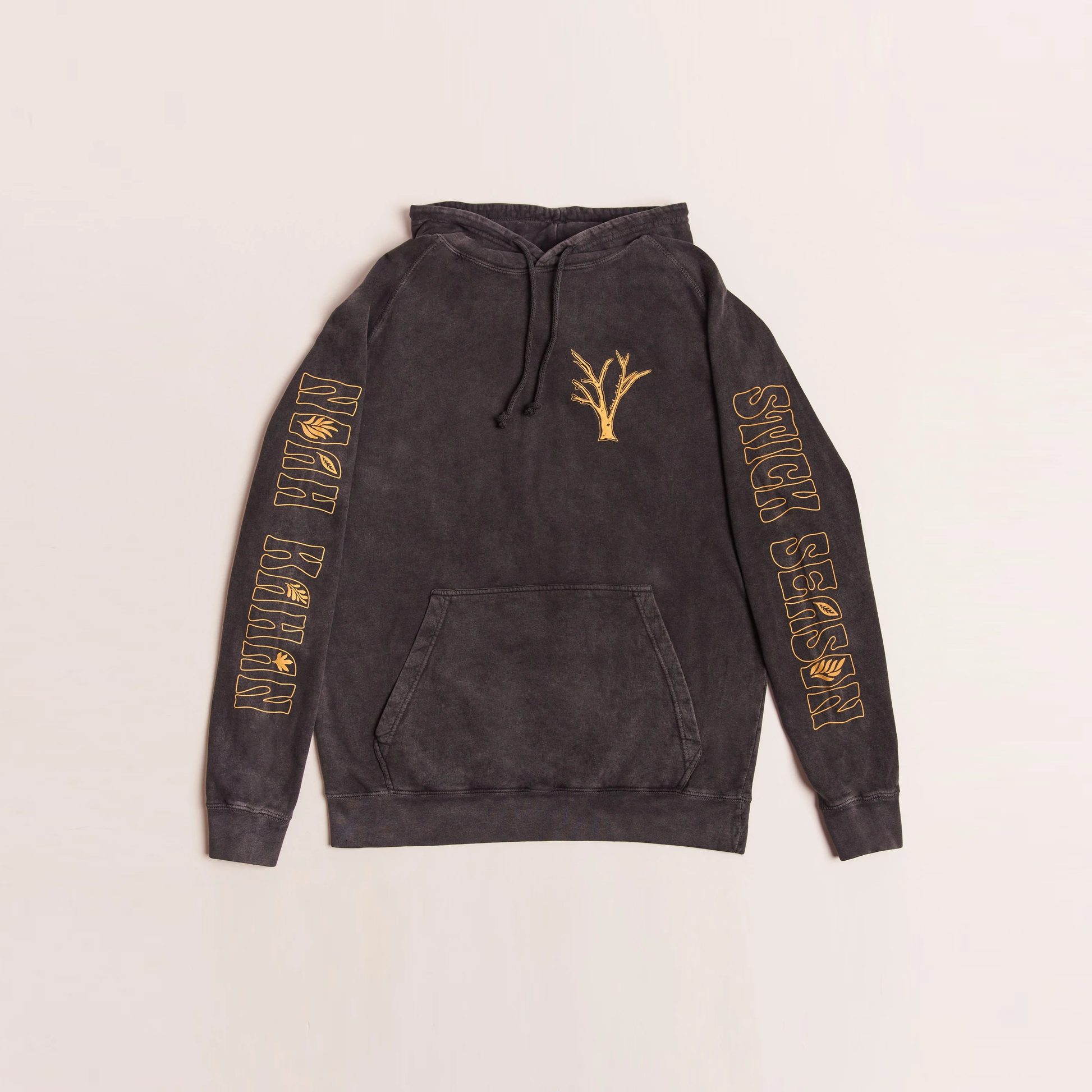 Stick Season Hoodie - Vintage Black Front