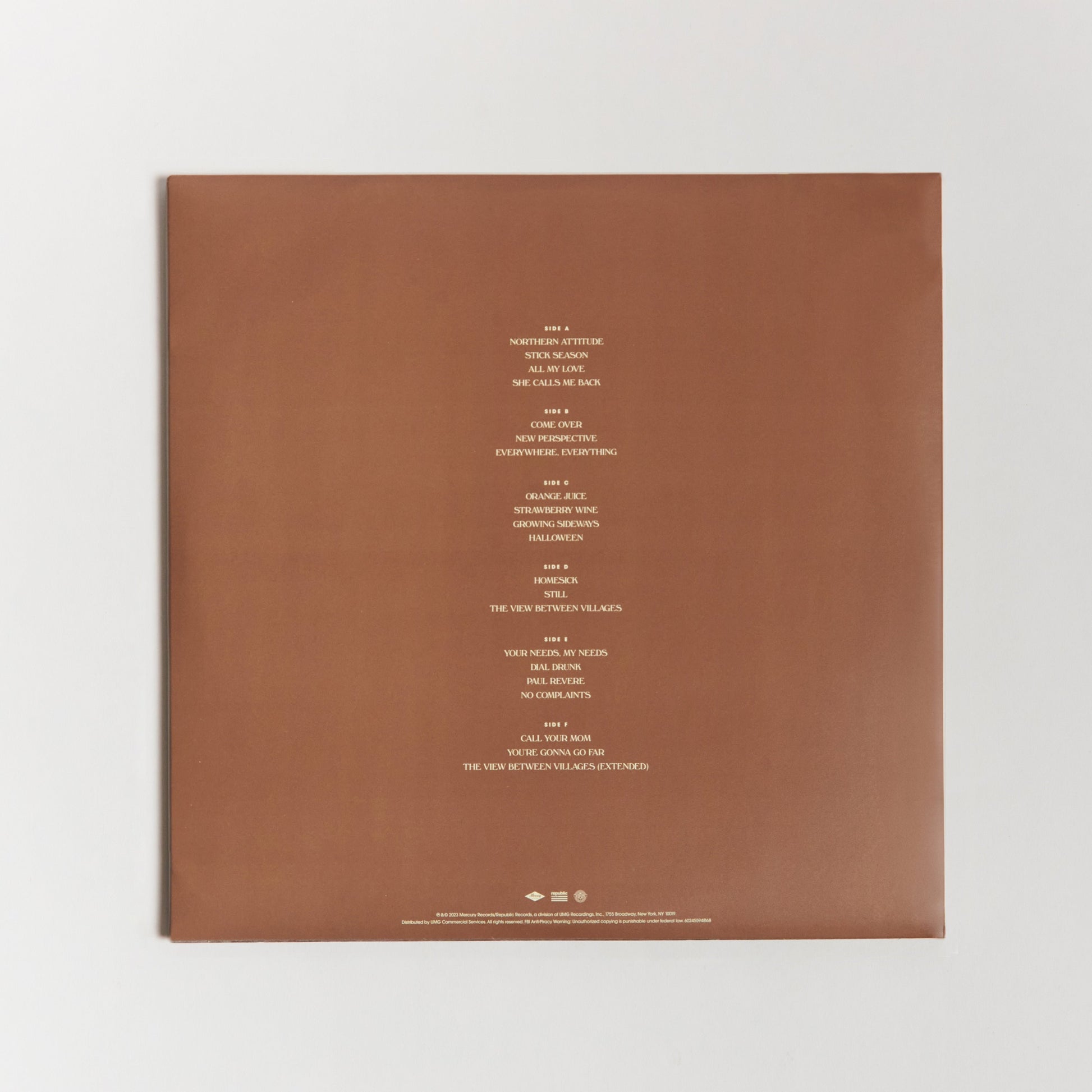 Stick Season (We'll All Be Here Forever) Deluxe Vinyl - Black Ice Back