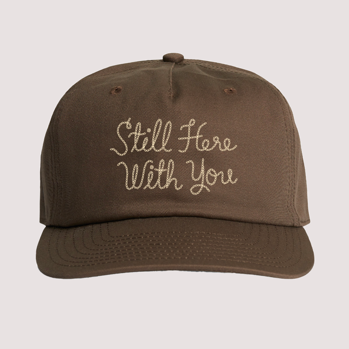 Still Here With You Hat - Walnut Front