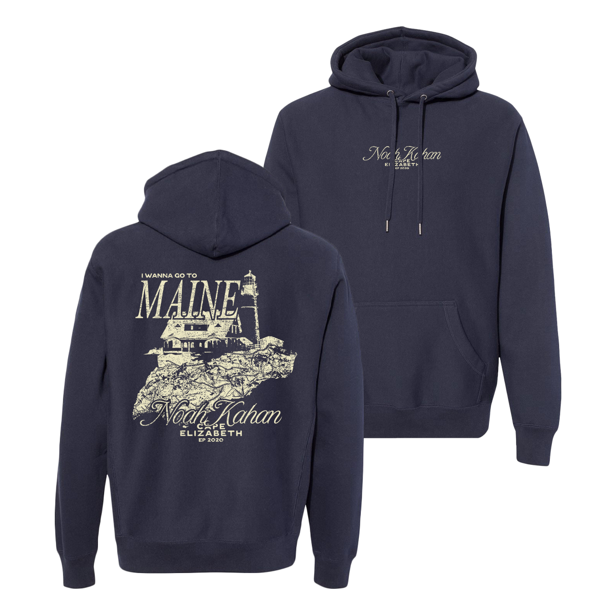 Cape Elizabeth Hoodie Front + Back