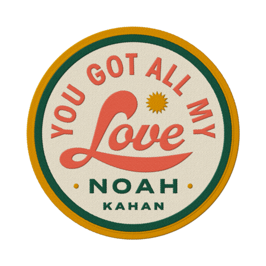 Noah Kahan circular All My Love Patch