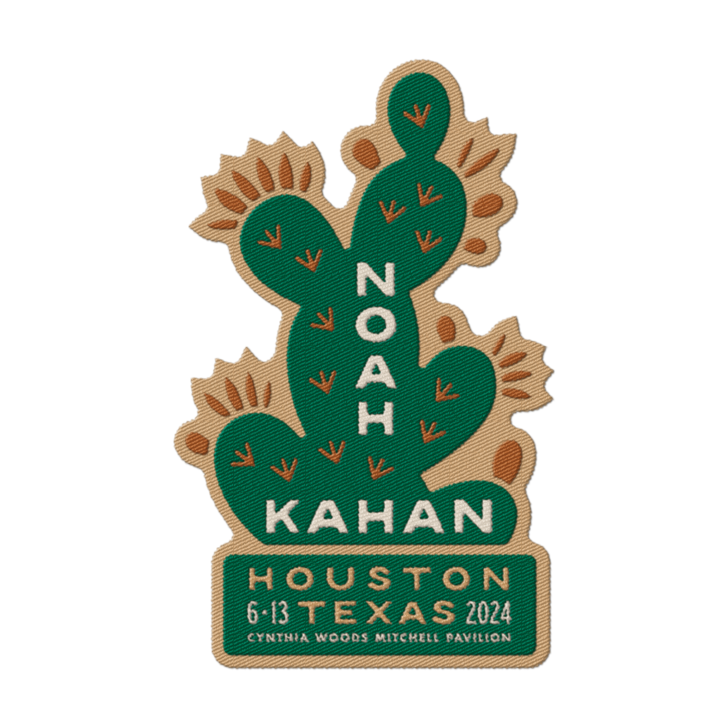 Noah Kahan Houston, TX show patch