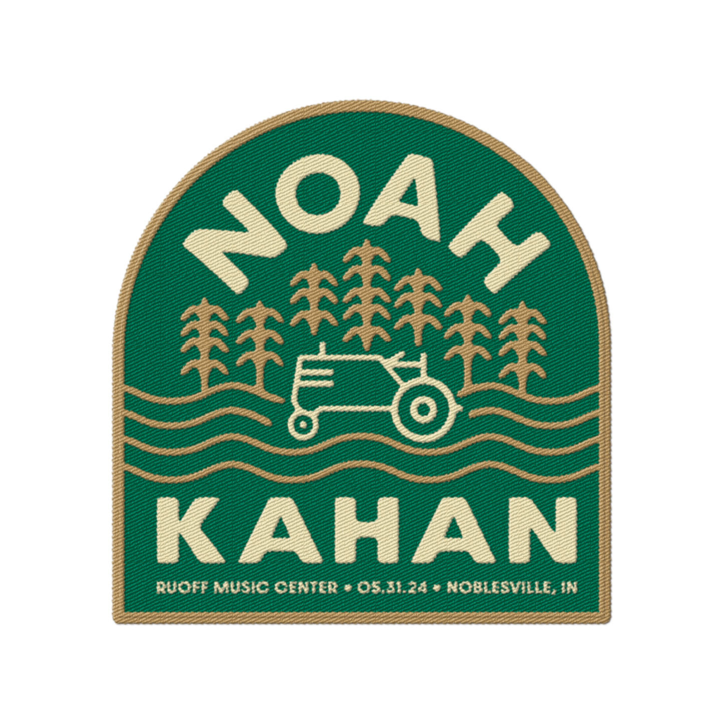 Noah Kahan Ruoff Music Center, Noblesville Indiana, Embroidered Patch