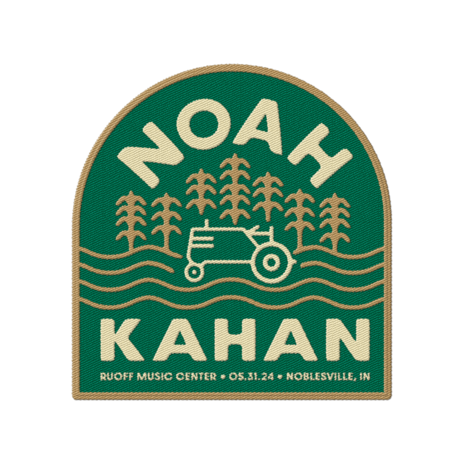 Noah Kahan Ruoff Music Center, Noblesville Indiana, Embroidered Patch