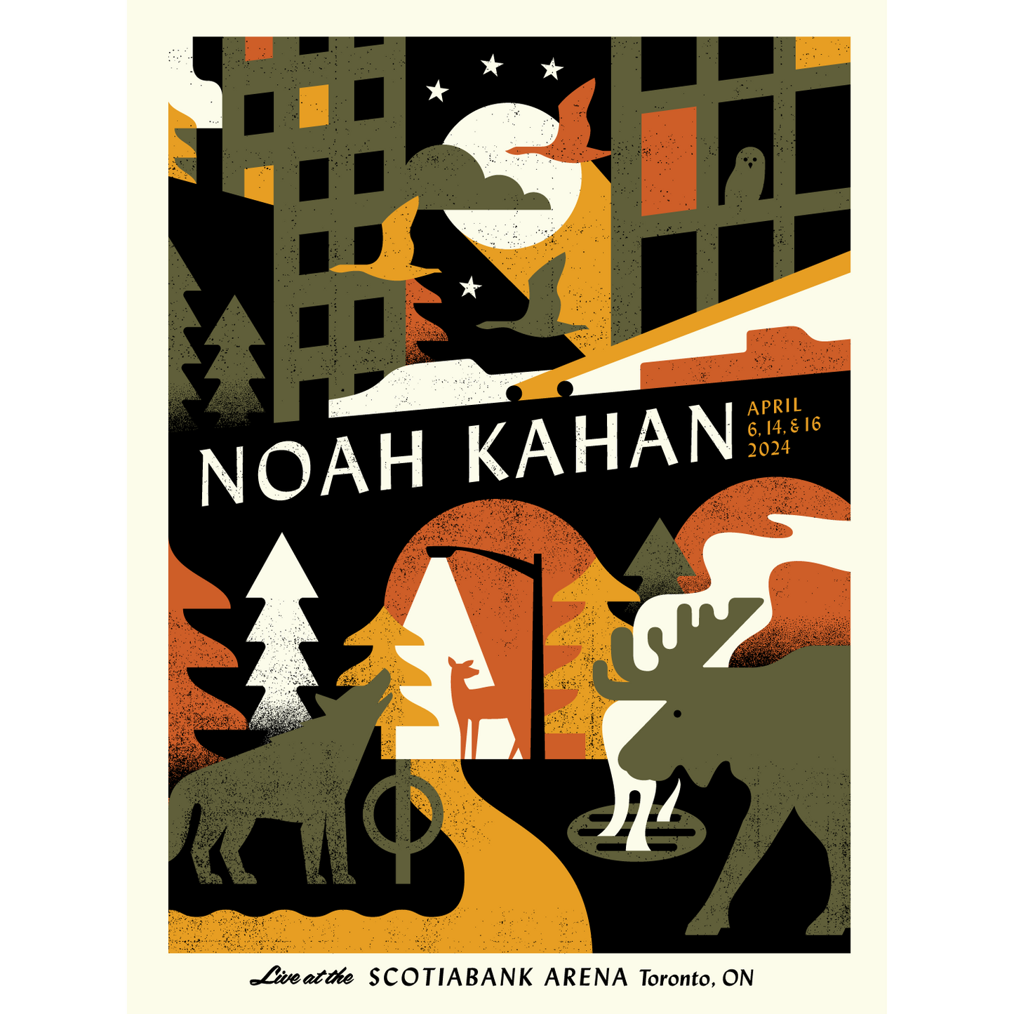 Noah Kahan Live at the Scotiabank Arena in Toronto, ON Print