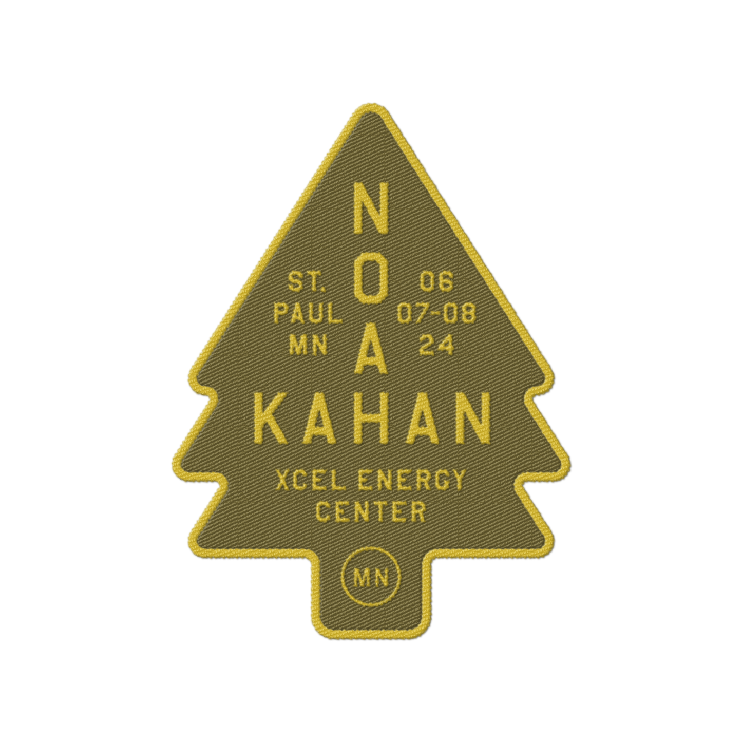 Noah Kahan patch from Xcel Energy Center in St. Paul Minnesota