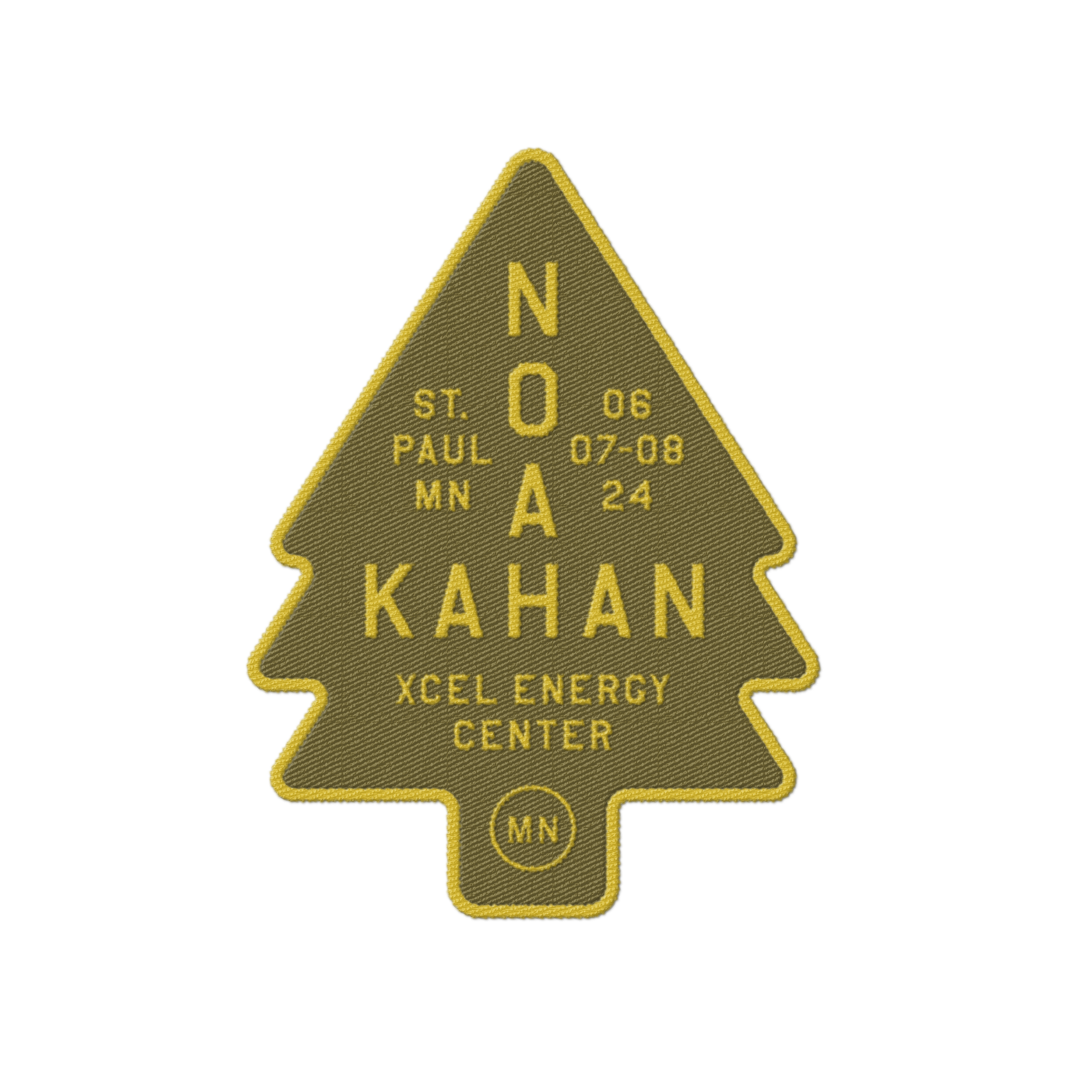 Noah Kahan patch from Xcel Energy Center in St. Paul Minnesota