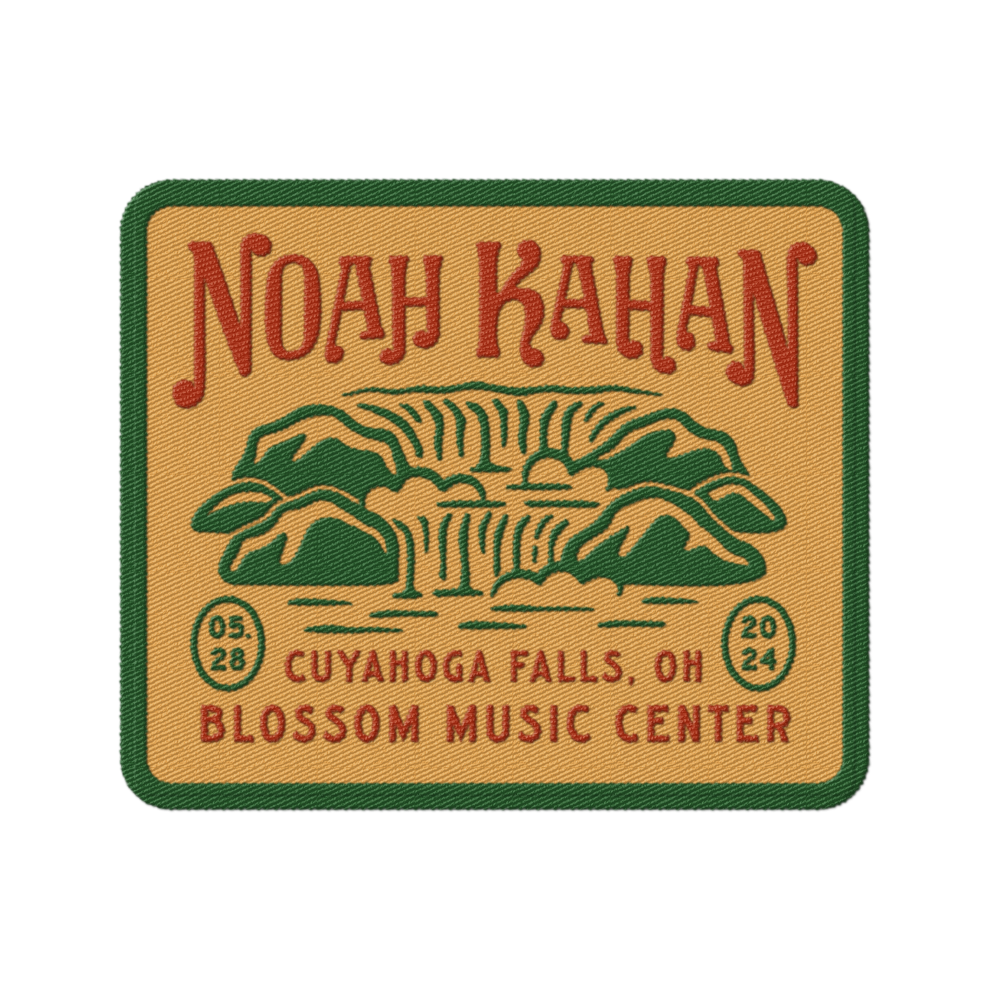 Noah Kahan Cuyahoga Falls, OH concert patch