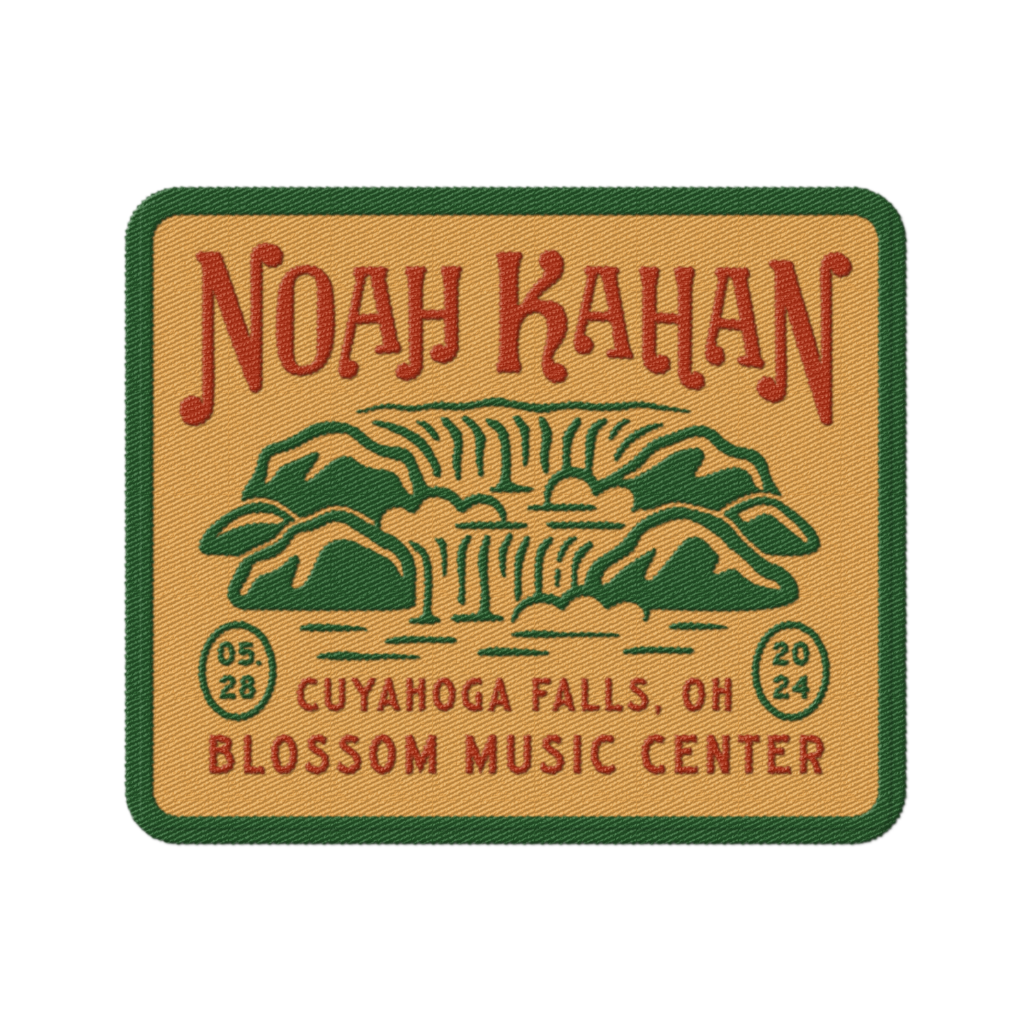 Noah Kahan Cuyahoga Falls, OH concert patch