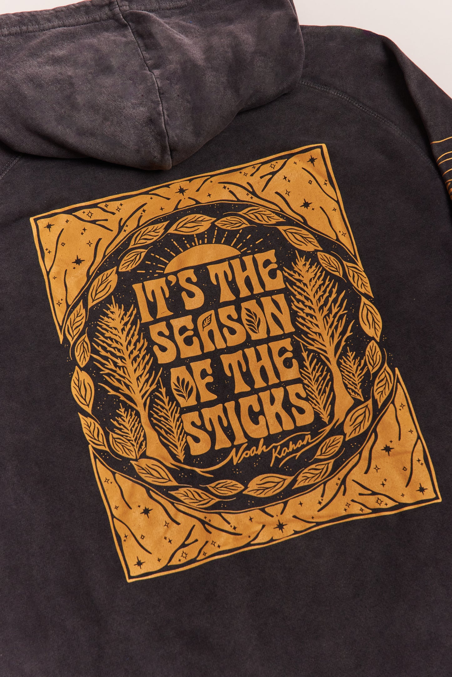 Stick Season Hoodie - Vintage Black